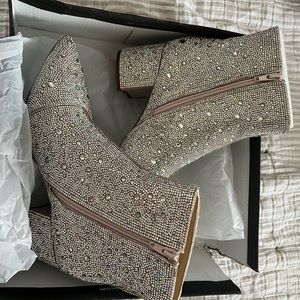 Betsey Johnson Rhinestone Boots Kyla